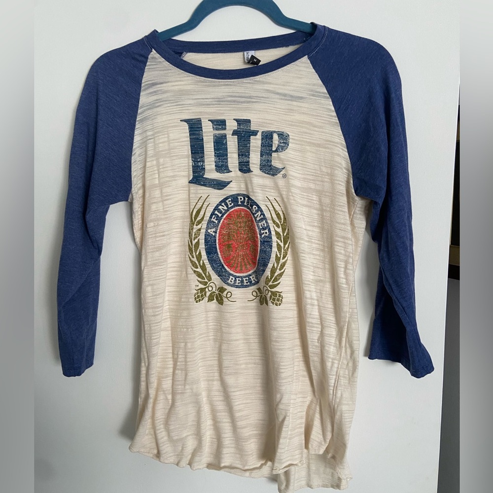 Miller Lite 3/4 Length Heathered Shirt - M